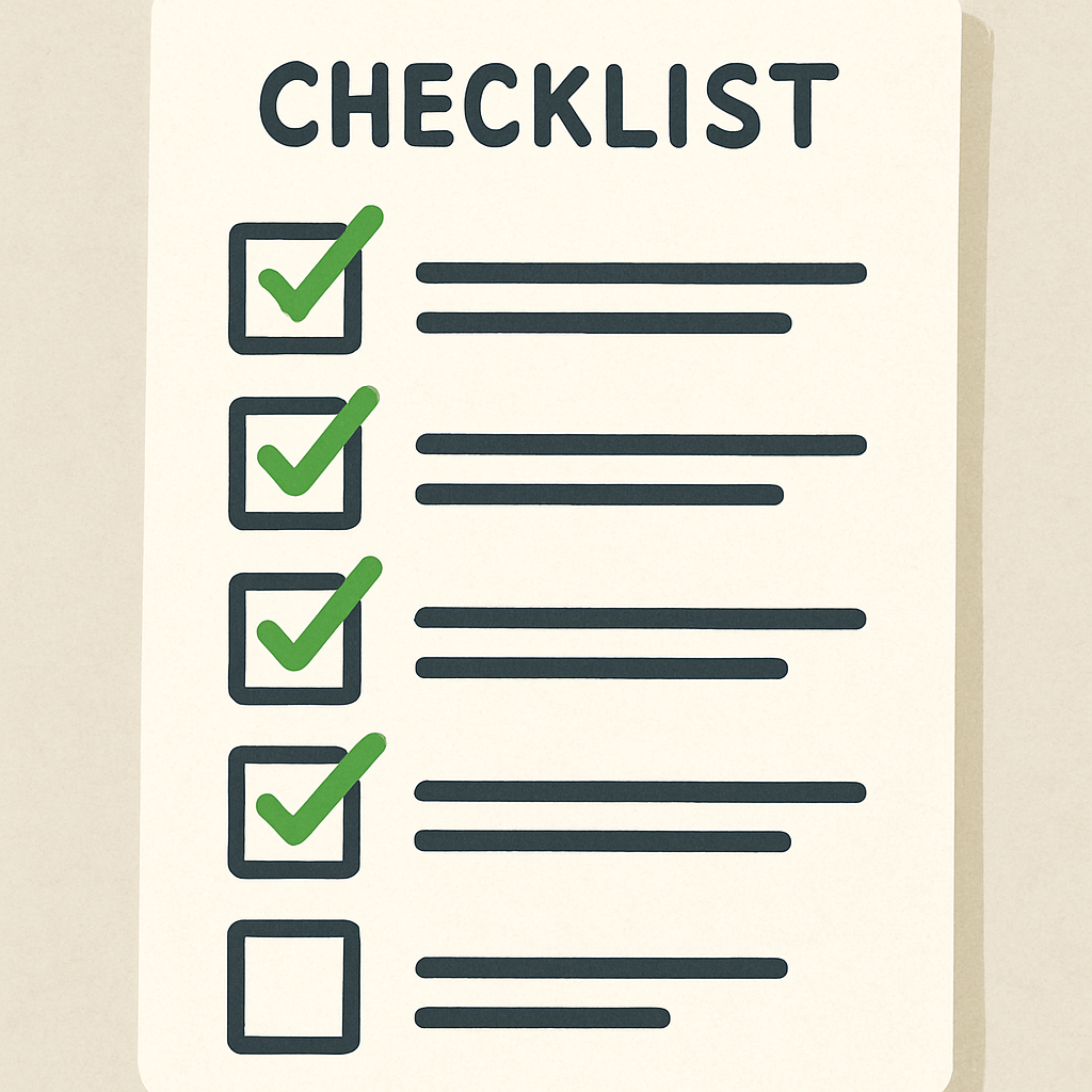 Why use a project checklist from day 1?